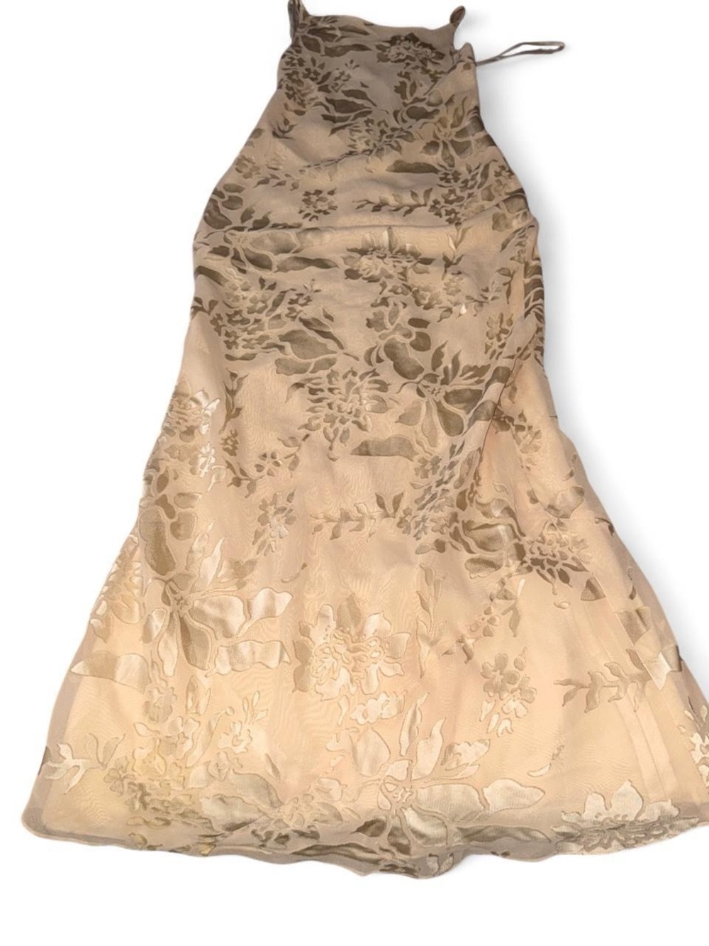 Laundry By Shelli Segal Champagne Satin Elegant Dress - Picture 2 of 6